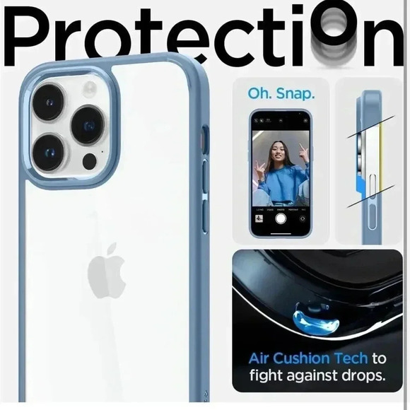 Spigen Ultra Hybrid Case for iPhone 14 Pro Case Anti-Yellowing Military Grade - Picture 7 of 9